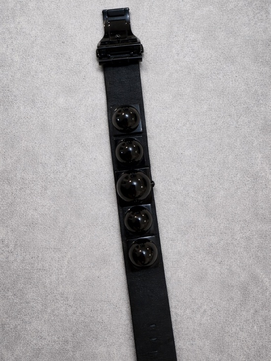 Reed Krakoff Stud Watch Black Leather